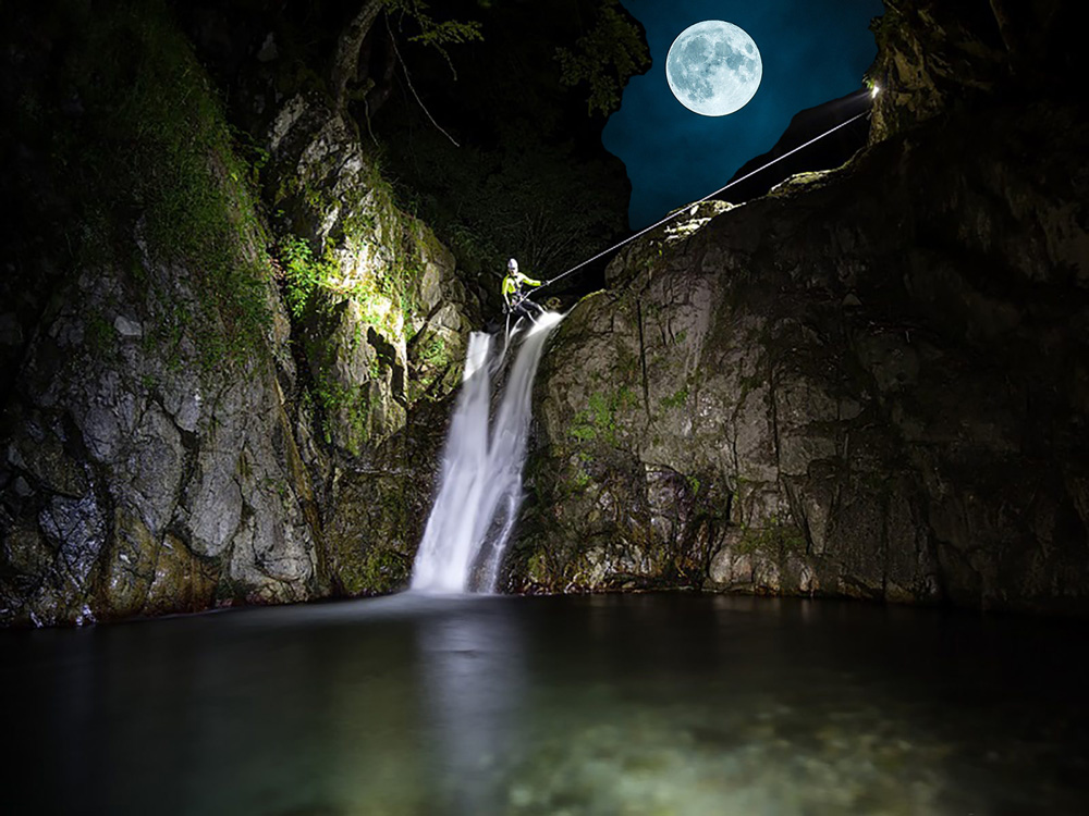 Sortie nocturne Canyon en pays Basque
